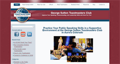Desktop Screenshot of georgesuttontoastmasters.com
